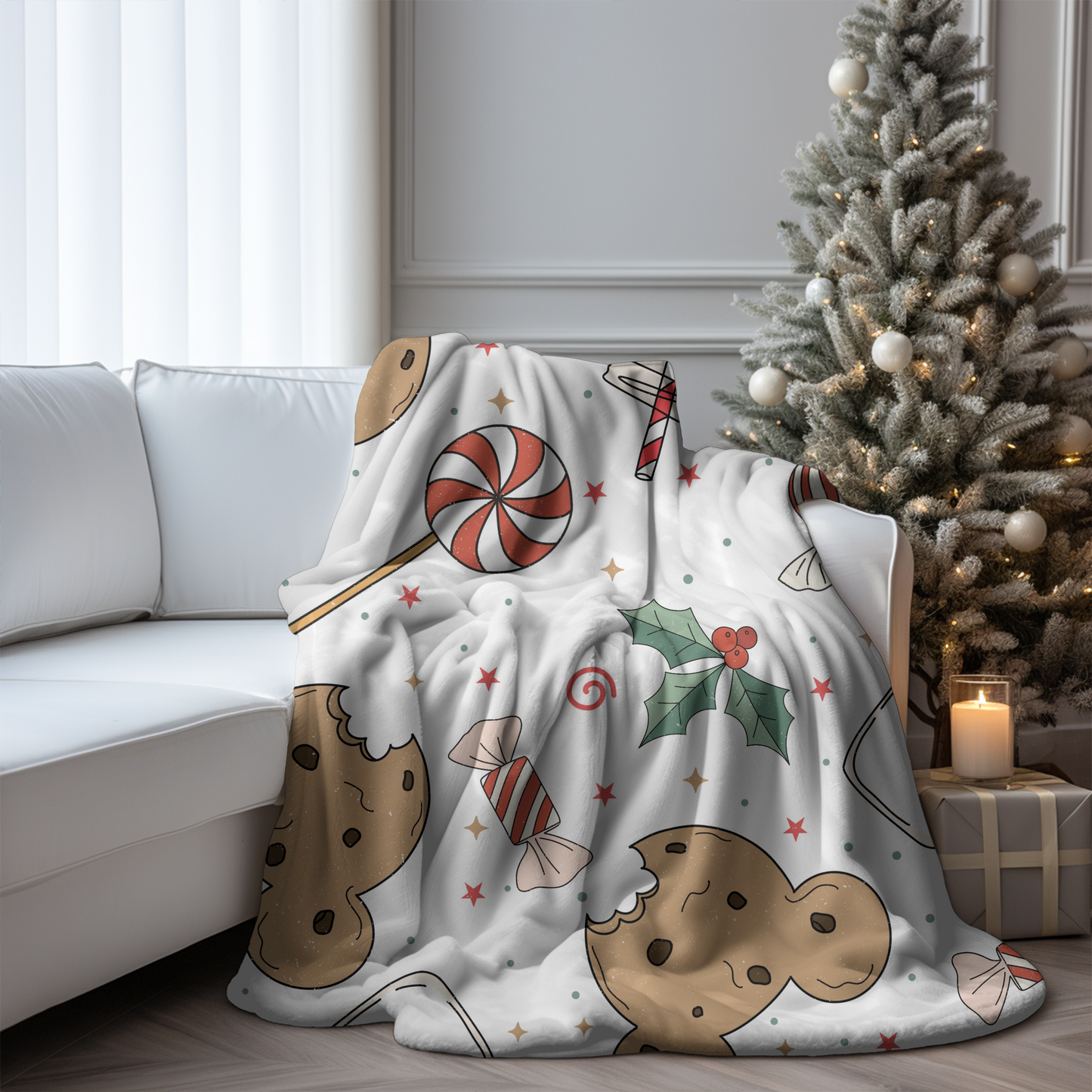 Milk & Cookies Christmas Minky Blanket - PRE-ORDER