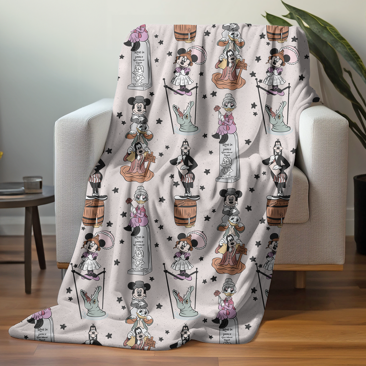 Fab 5 Haunted Mansion Blanket