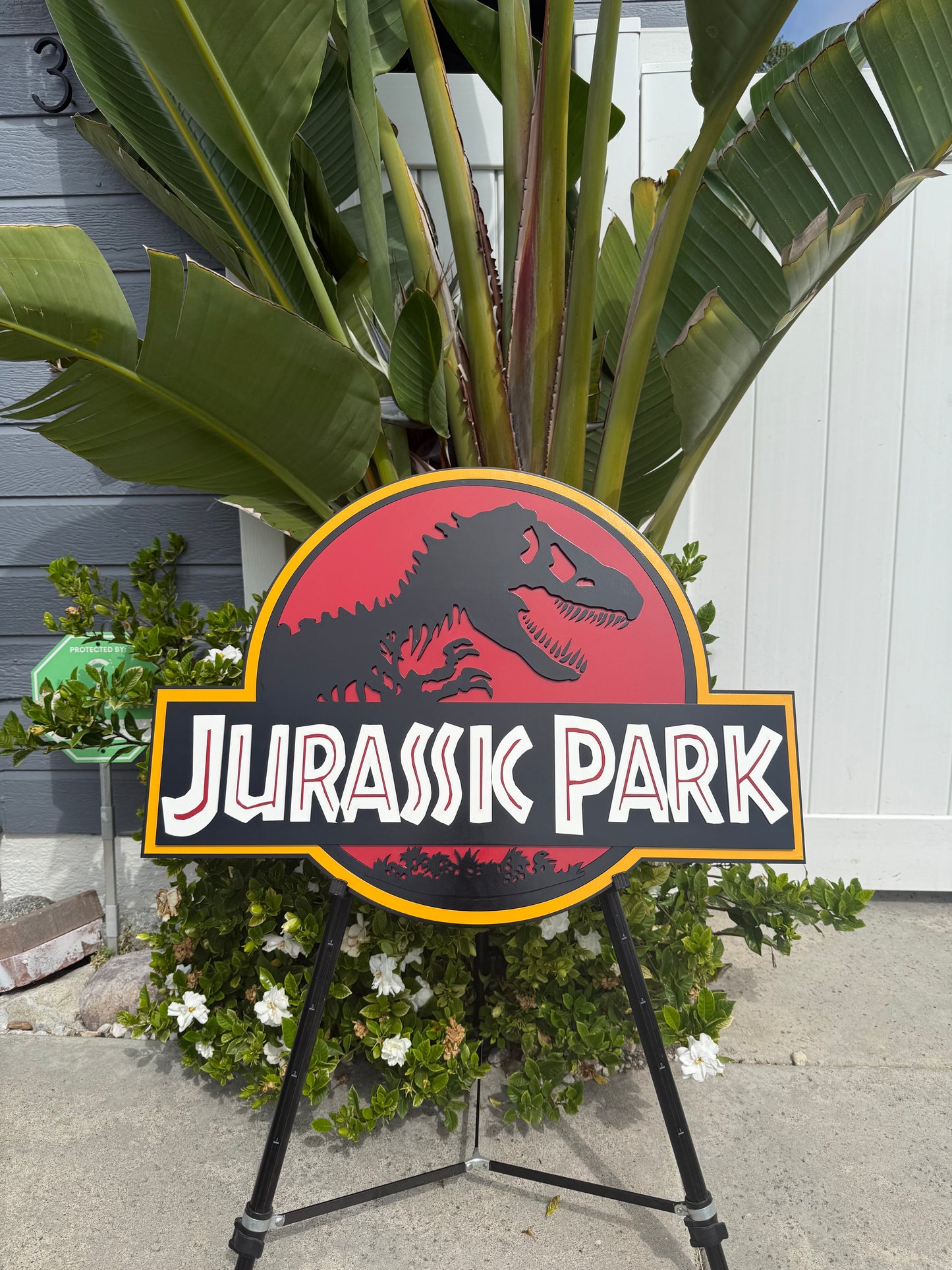 Personalized Jurassic Park Sign
