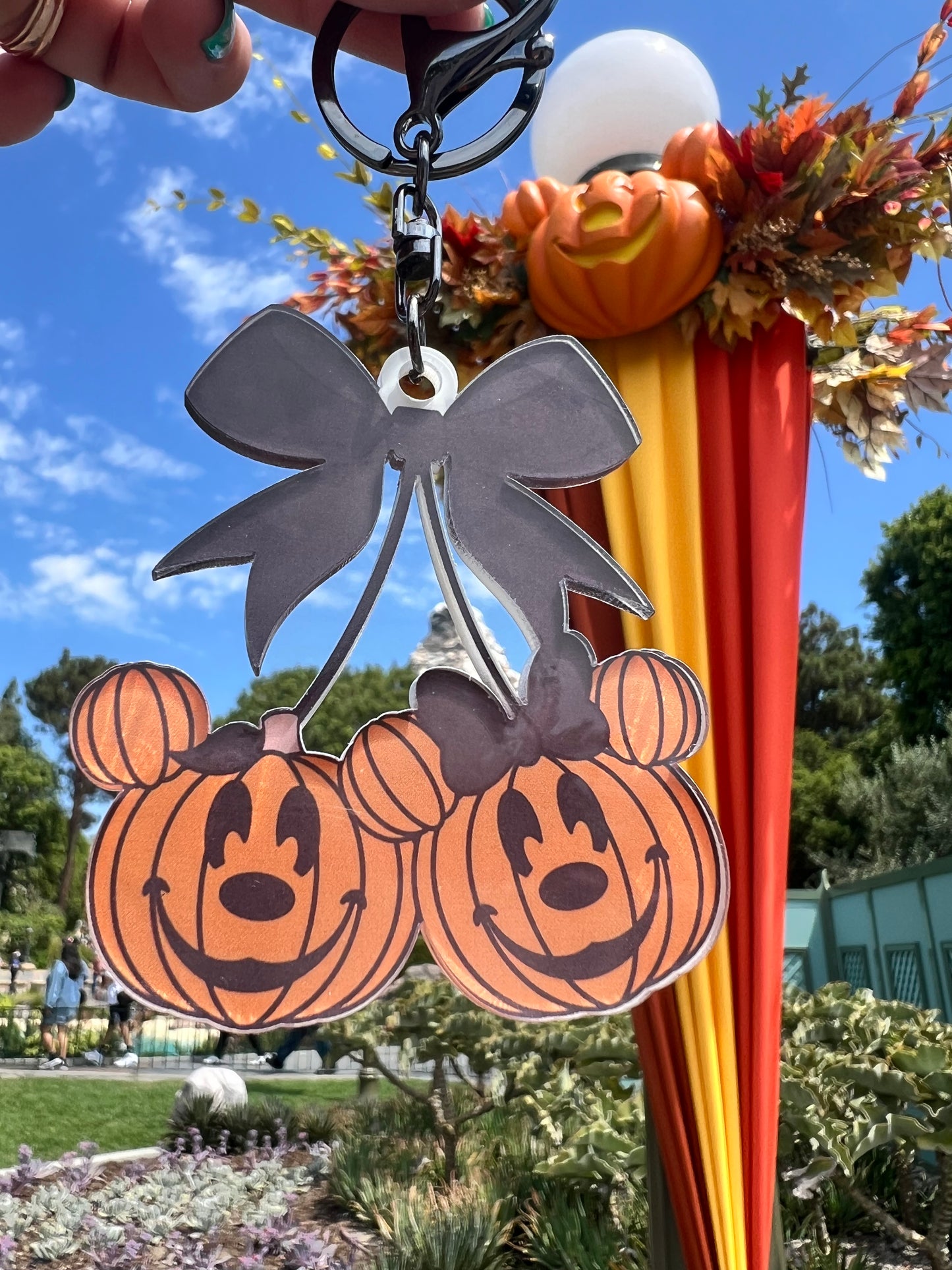 Mouse Pumpkin Cherries Bag Tag