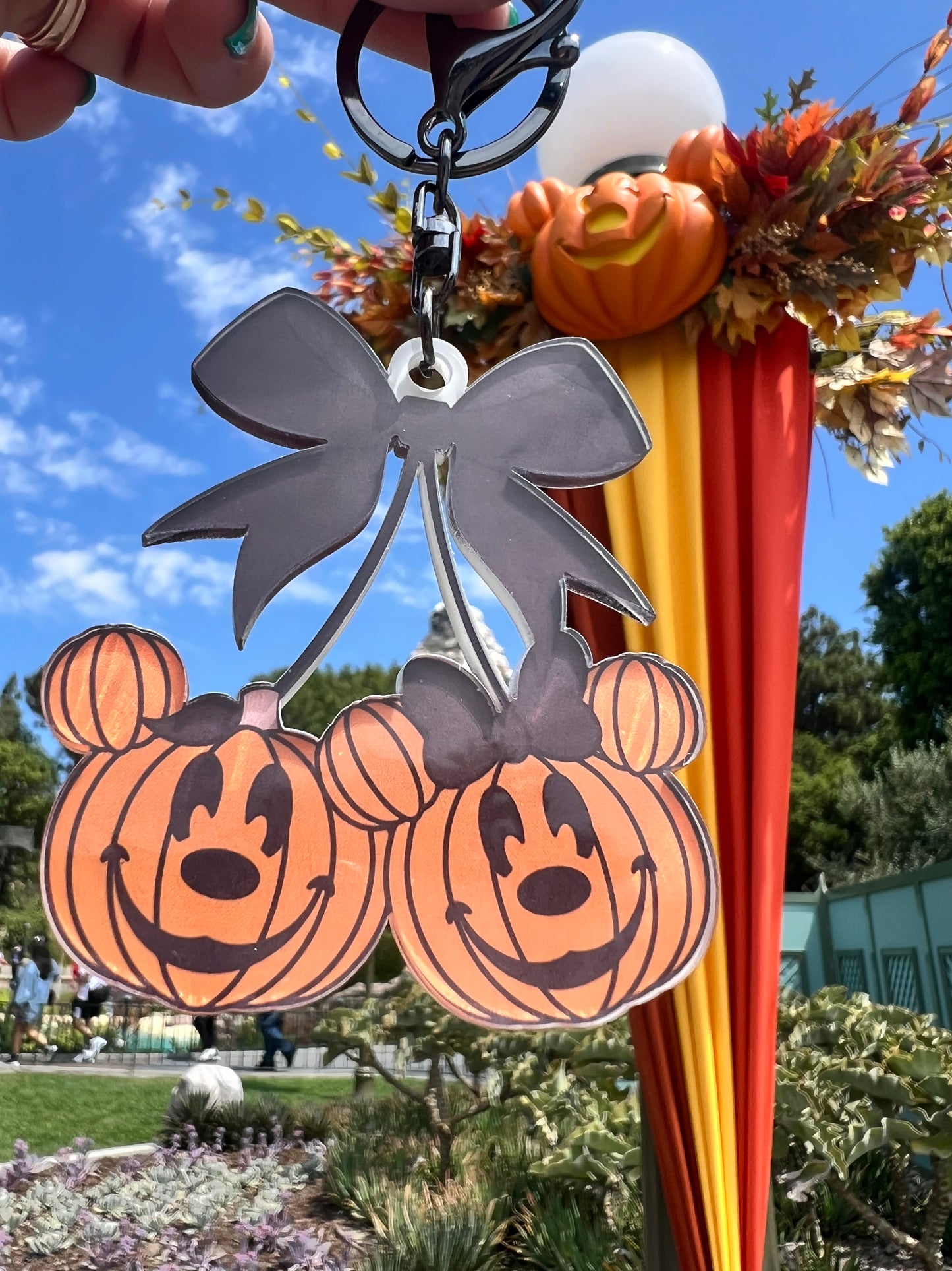 Mouse Pumpkin Cherries Bag Tag