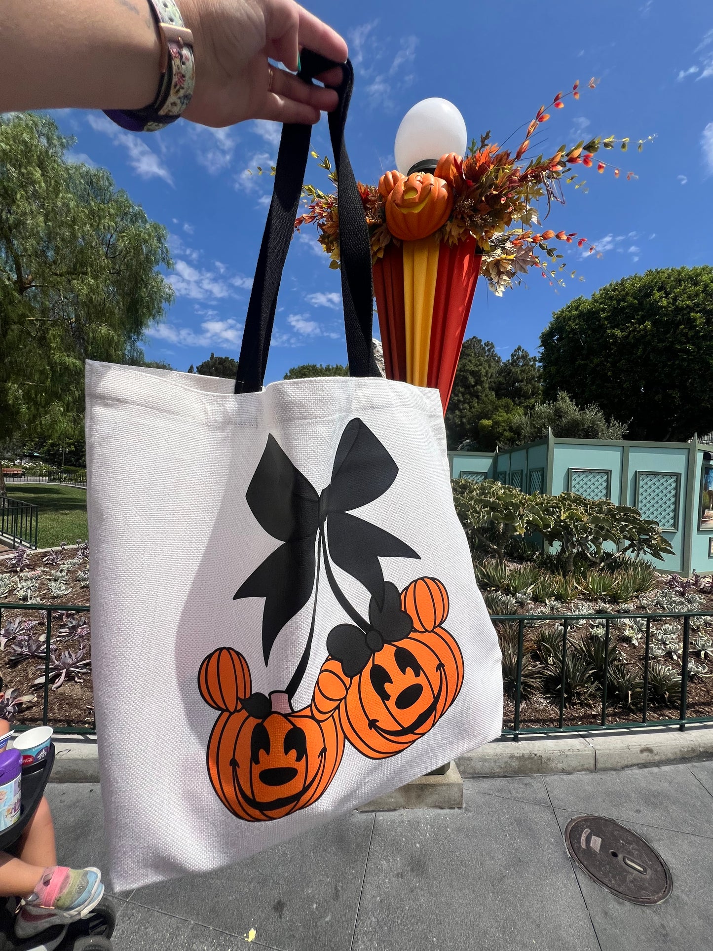 Pumpkin Cherries Tote Bag