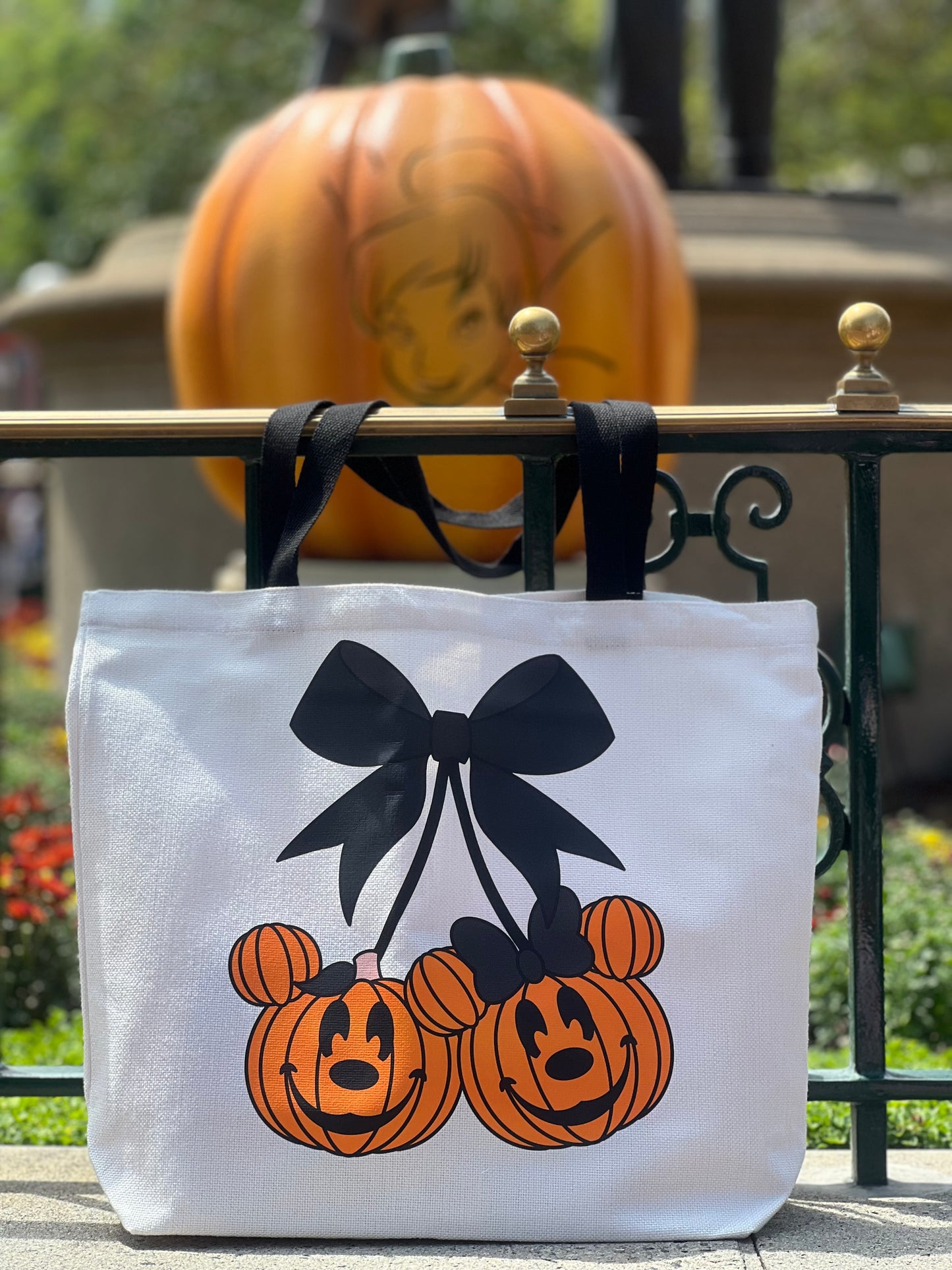 Pumpkin Cherries Tote Bag