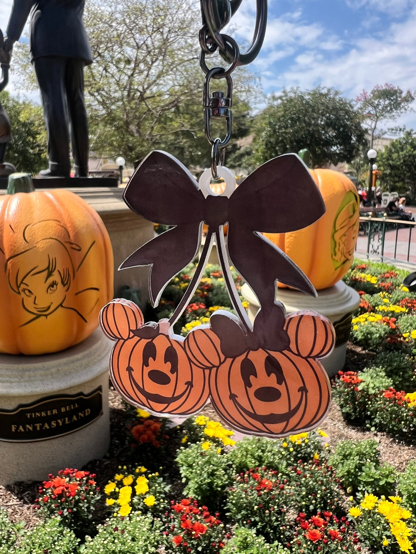 Mouse Pumpkin Cherries Bag Tag