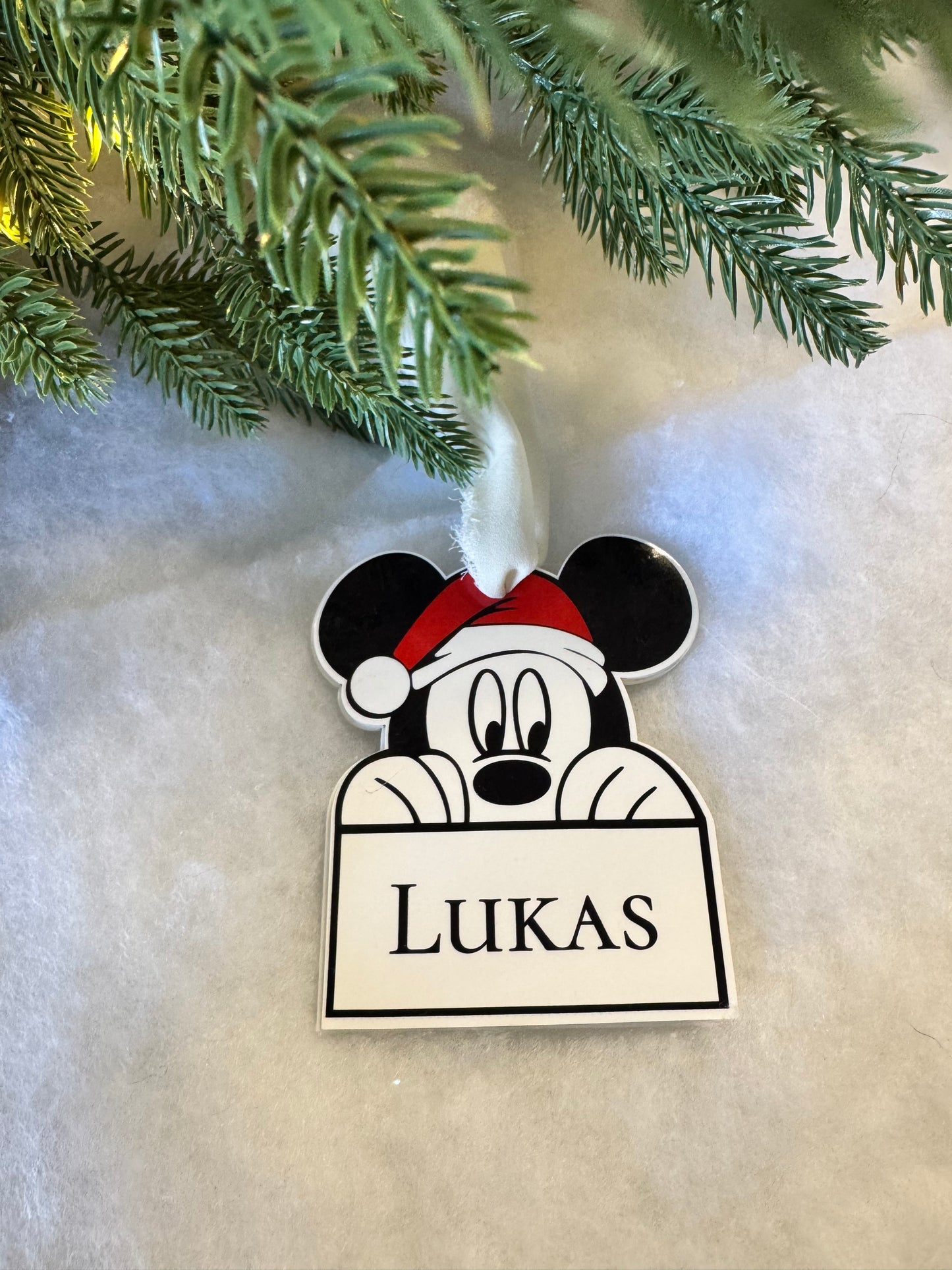 Personalized Mouse Character Ornaments