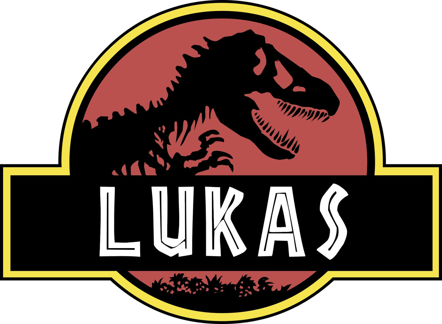 Personalized Jurassic Park Sign