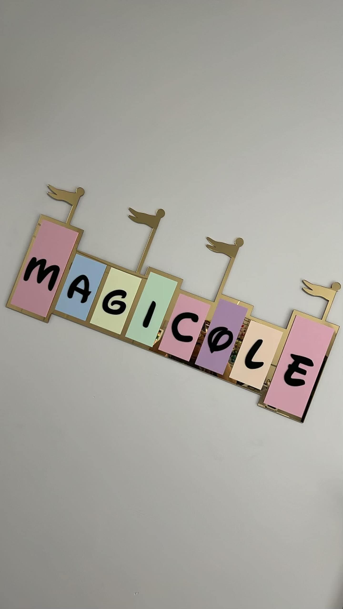 Custom Magic Flag Name Sign