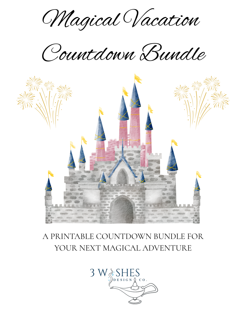 Family Vacation Countdown Bundle Printable I Family Vacation Planner PDF