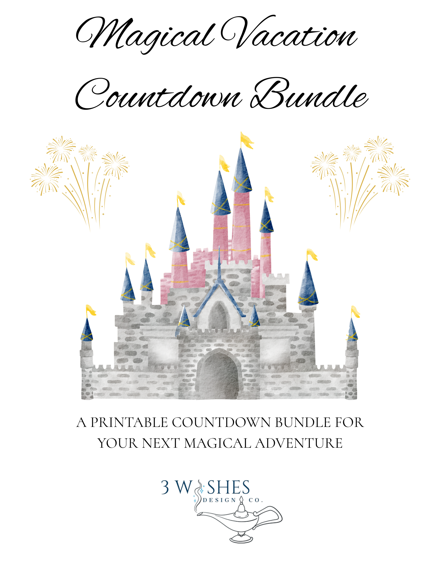 Family Vacation Countdown Bundle Printable I Family Vacation Planner PDF