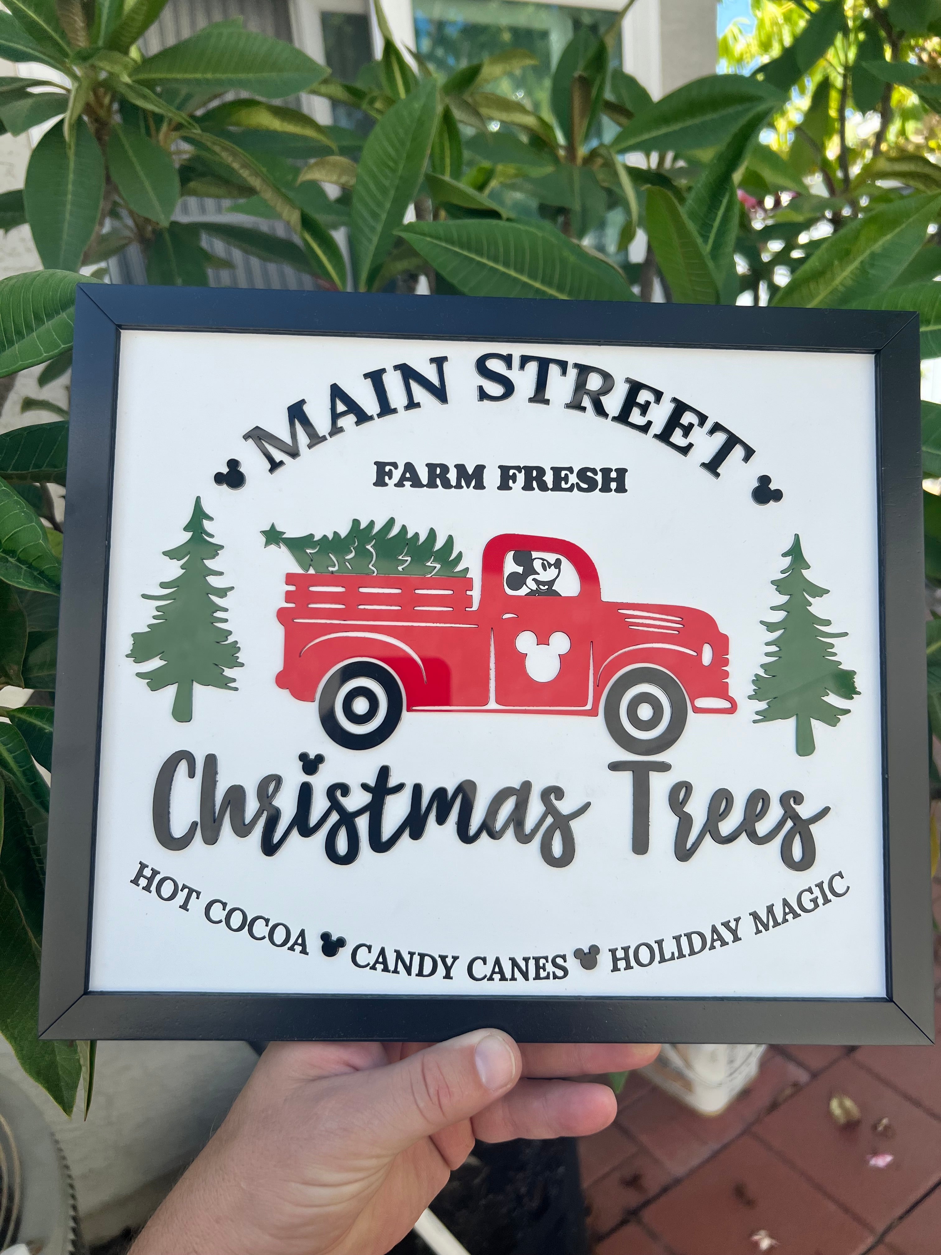 Handmade Mouse Inspired Farm Fresh Christmas Trees