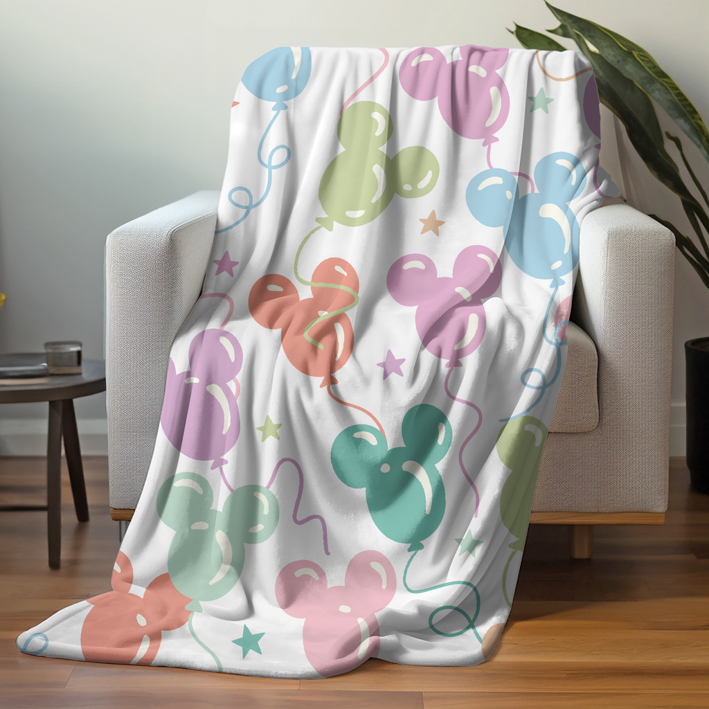 Mouse Balloons Blanket