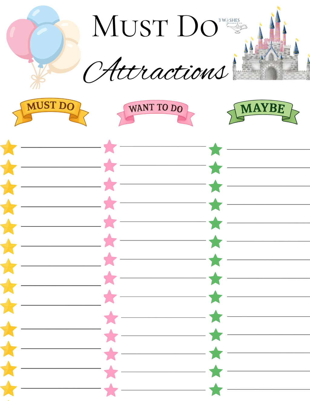 Family Vacation Countdown Bundle Printable I Family Vacation Planner PDF