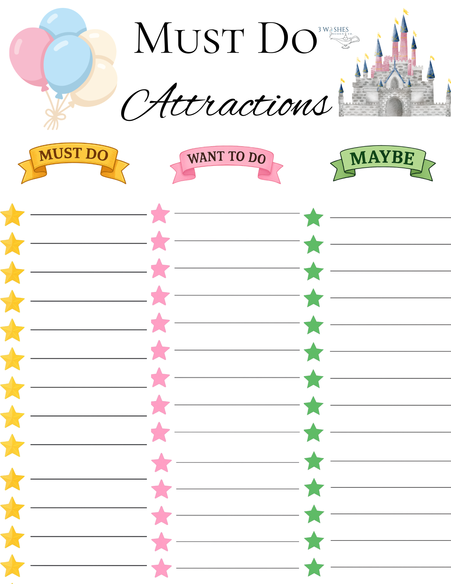 Family Vacation Countdown Bundle Printable I Family Vacation Planner PDF