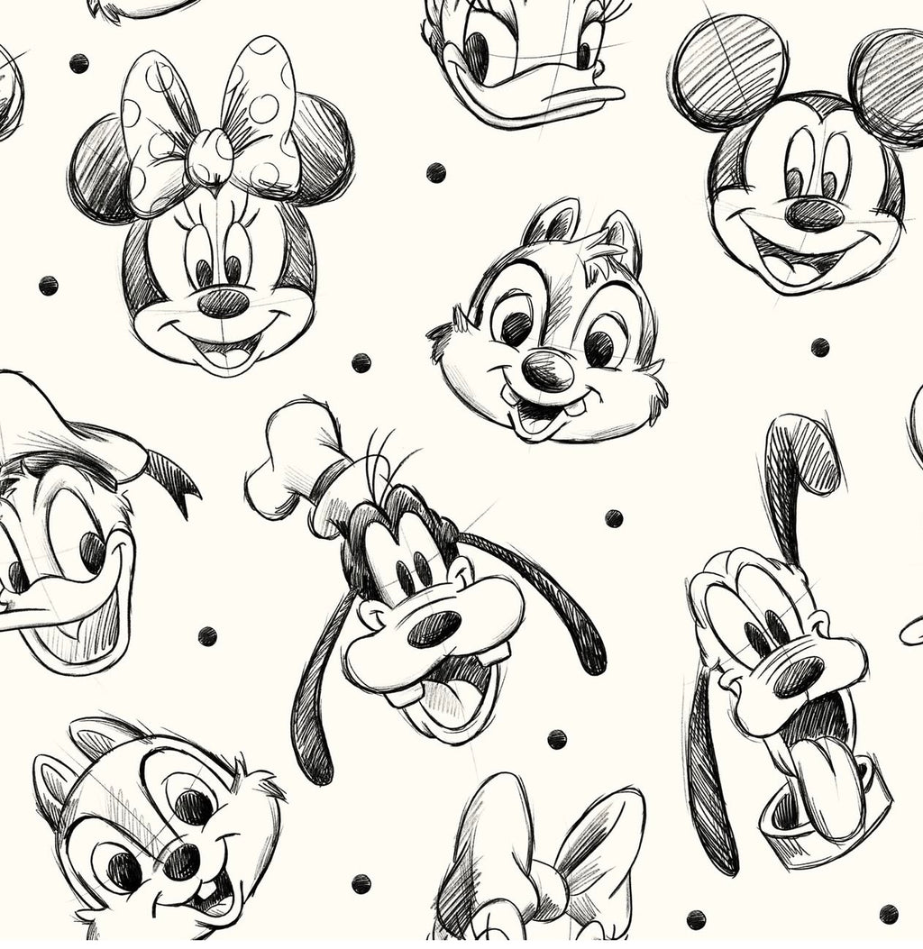 Sketch Mouse and Friends Blanket