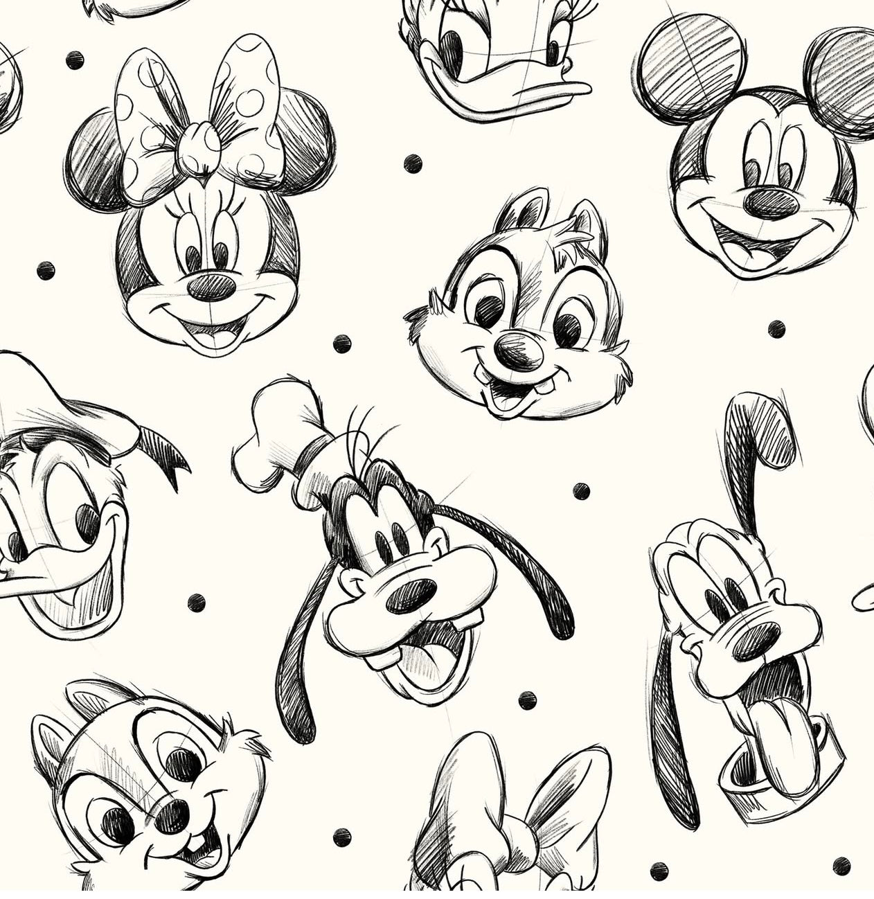 Sketch Mouse and Friends Blanket