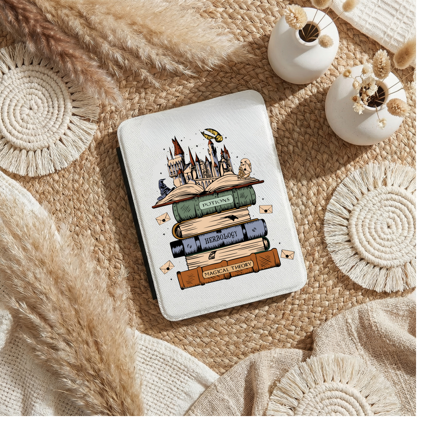 Wizard Book Stack Kindle Case