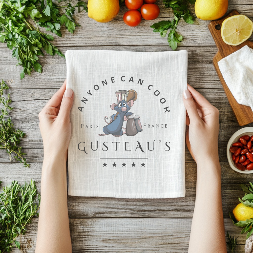 Anyone Can Cook — Gusteau’s Kitchen Towel