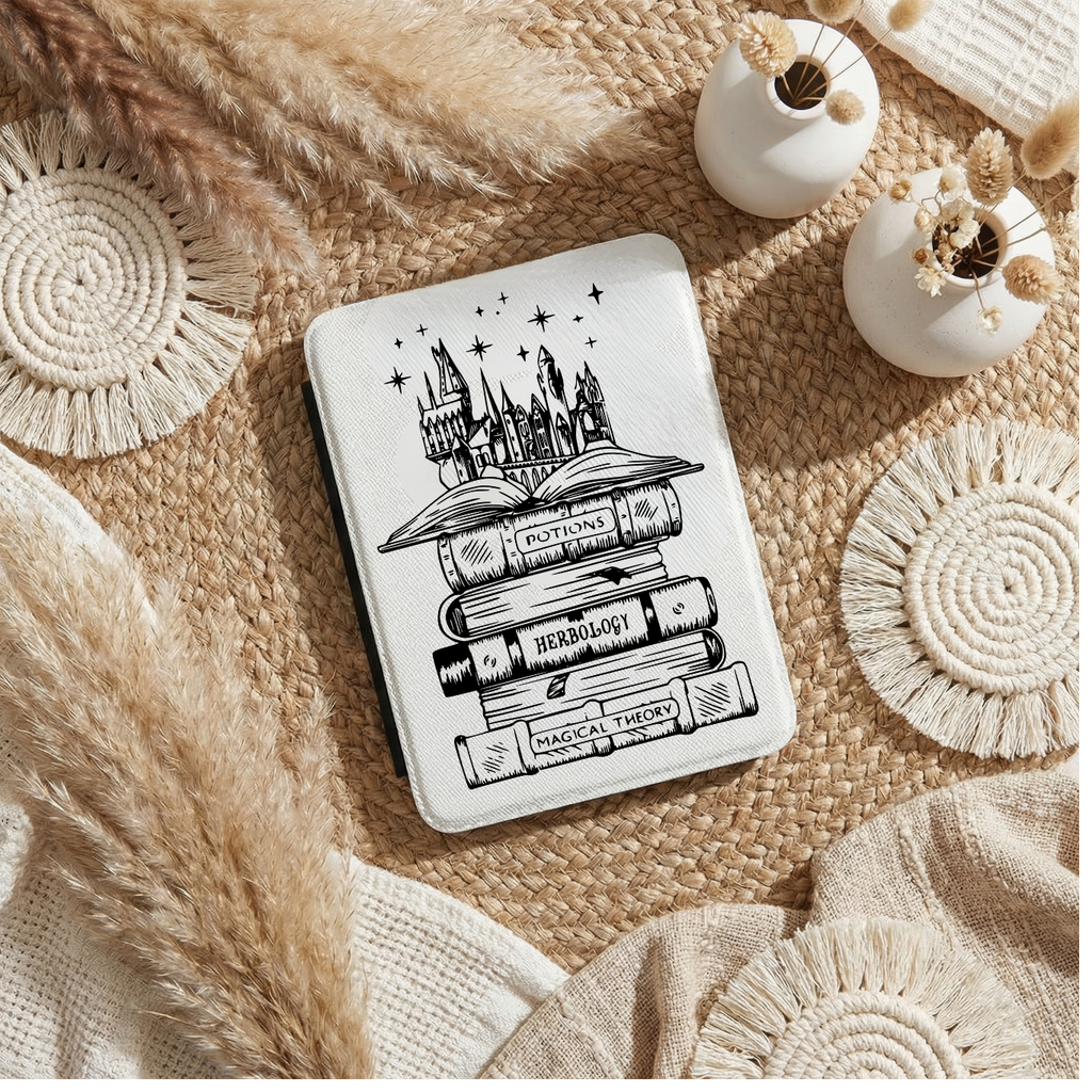 Wizard Book Stack Kindle Case