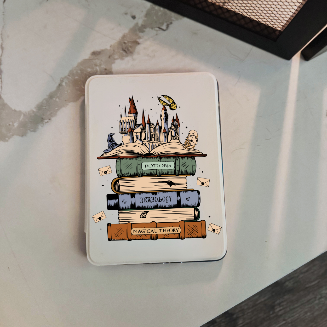Wizard Book Stack Kindle Case
