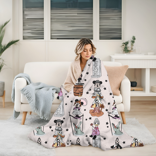 Fab 5 Haunted Mansion Blanket