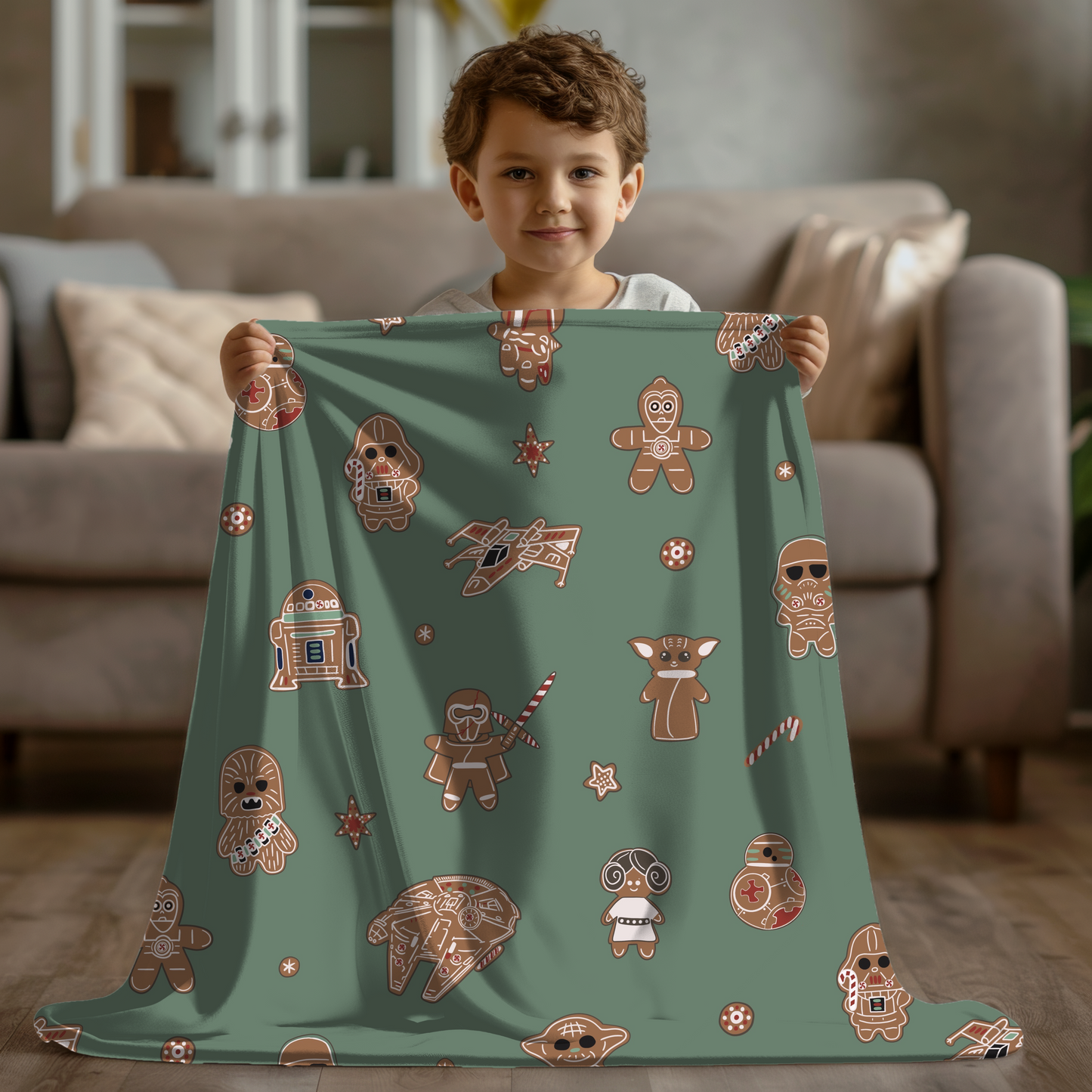 Galaxy Gingerbread Christmas Blanket PRE-ORDER