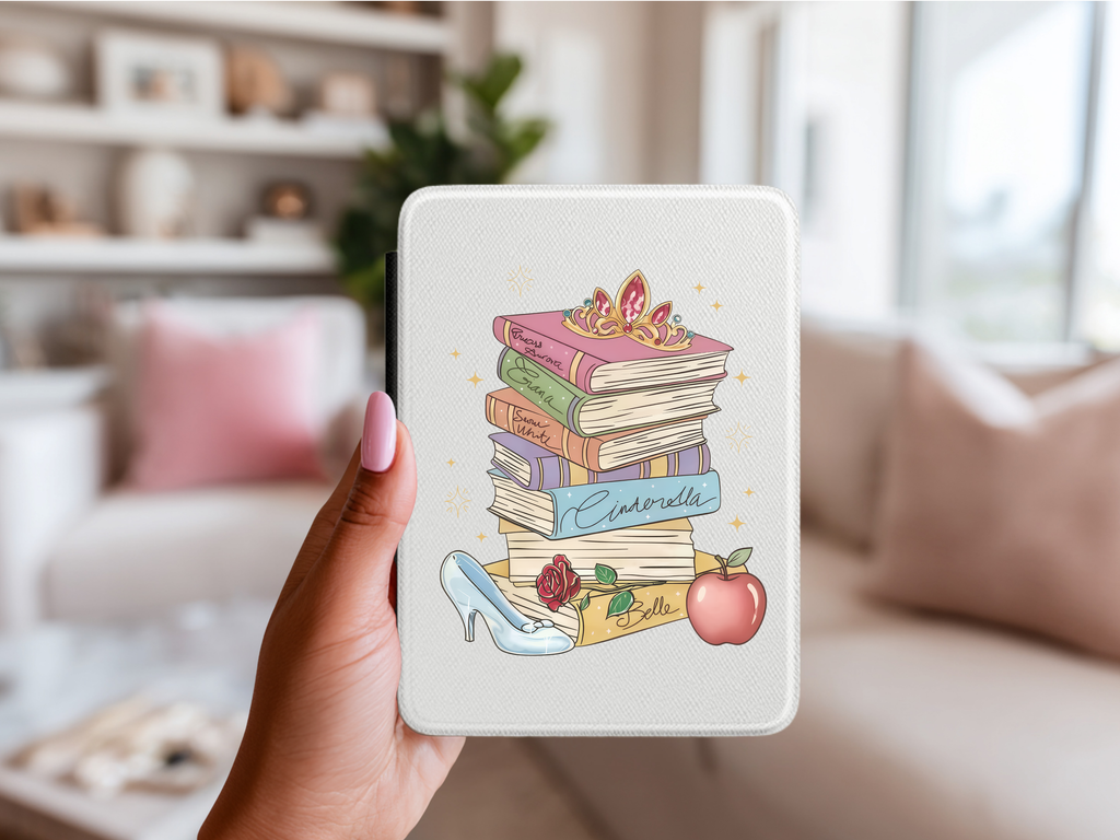 Princess Magic Bookstack Kindle Cases