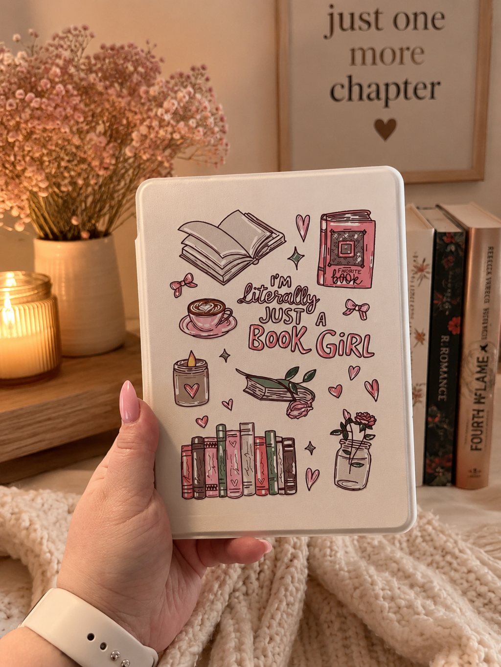 Literally Just a Book Girl Kindle Cover