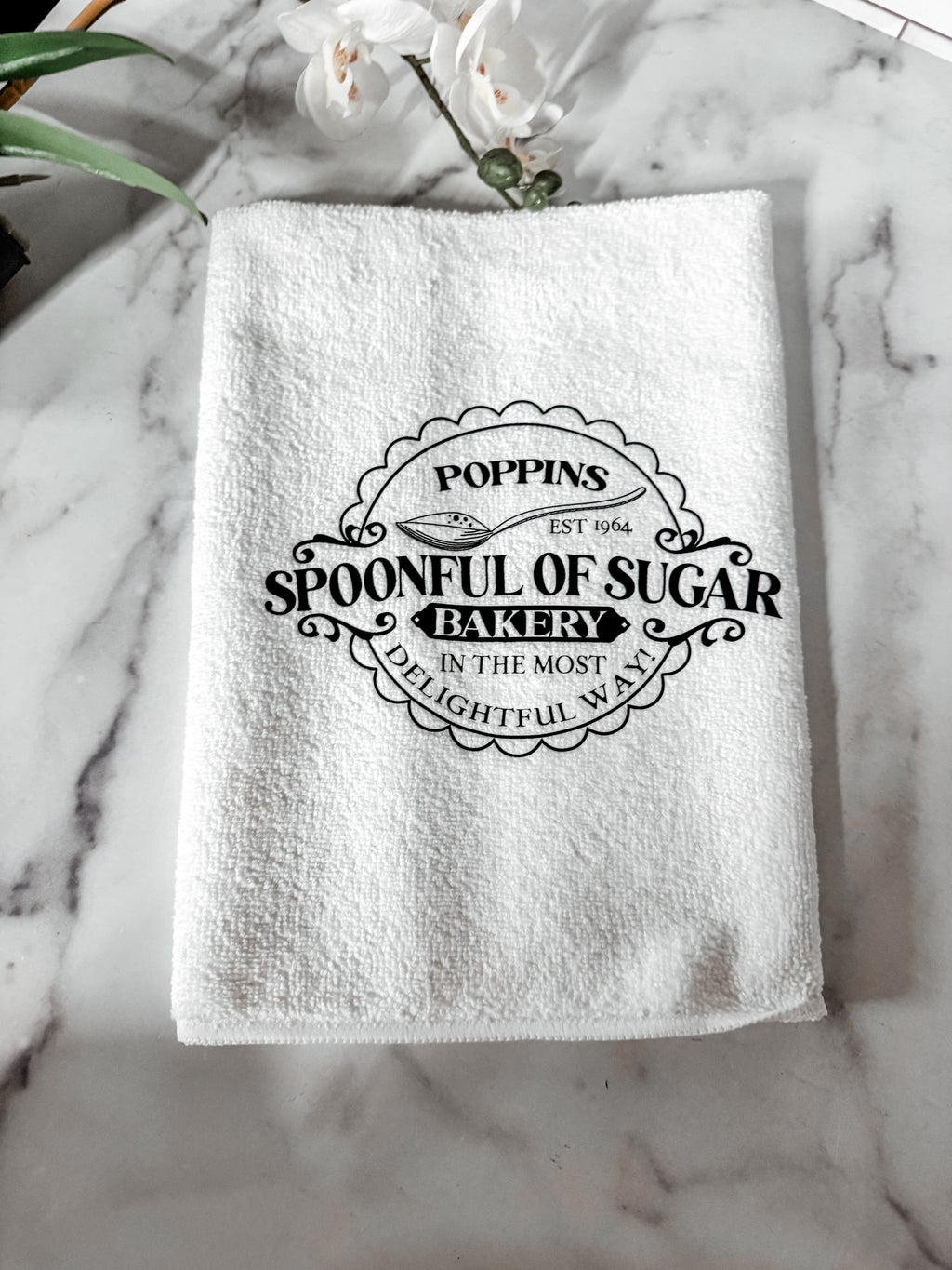 Poppins Spoonful of Sugar Bakery Kitchen Towel