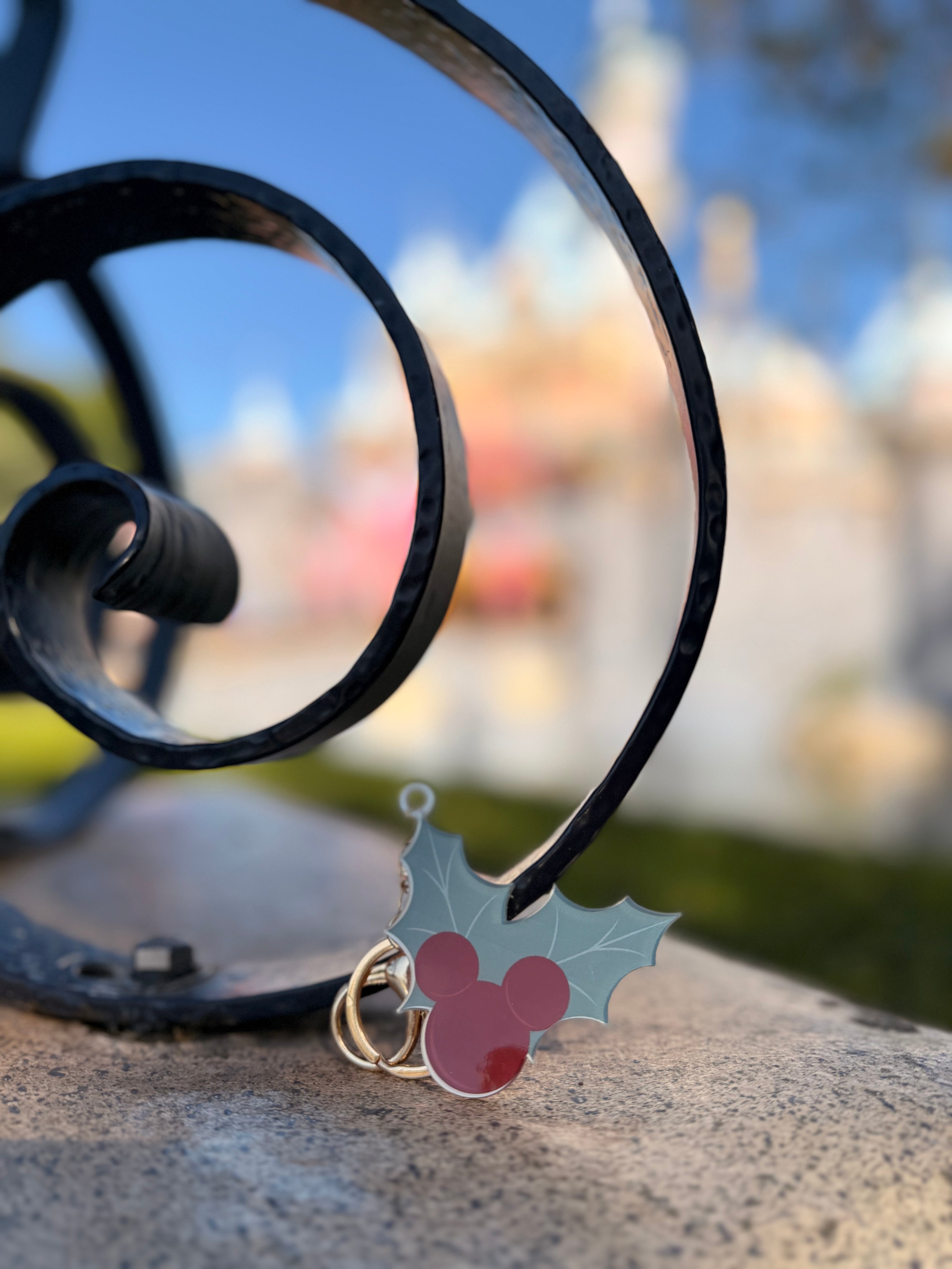 Holly Jolly Mouse Bag Tag