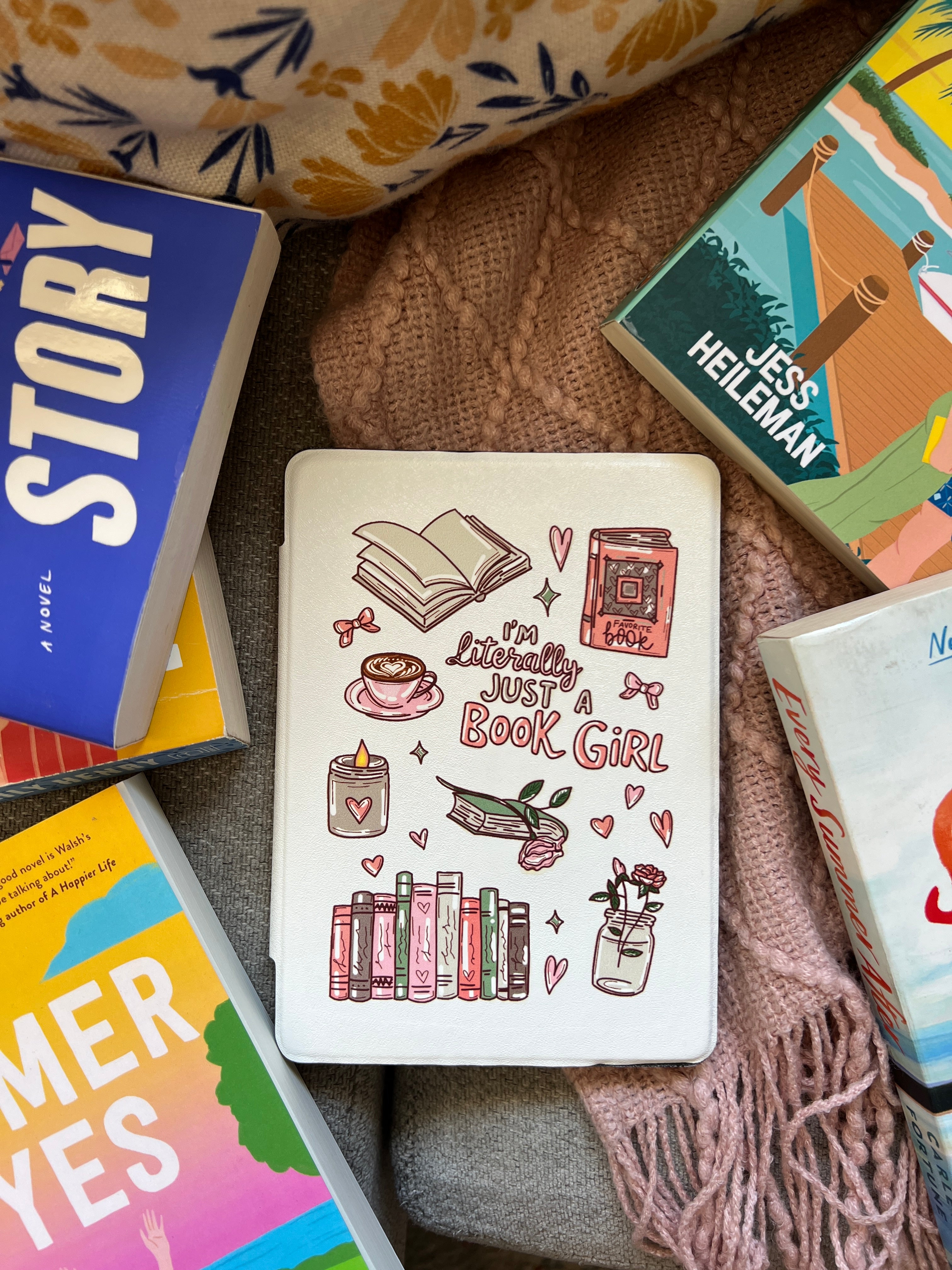 Literally Just a Book Girl Kindle Cover