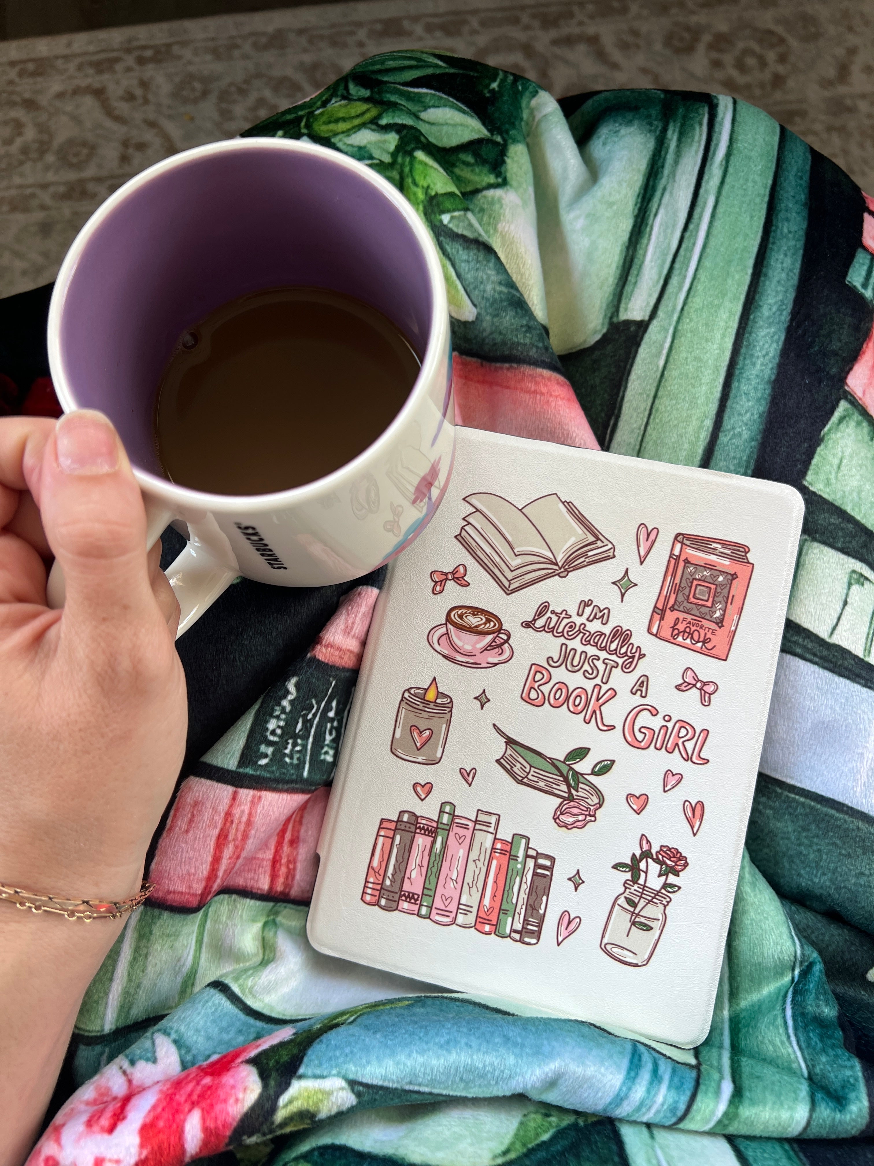 Literally Just a Book Girl Kindle Cover