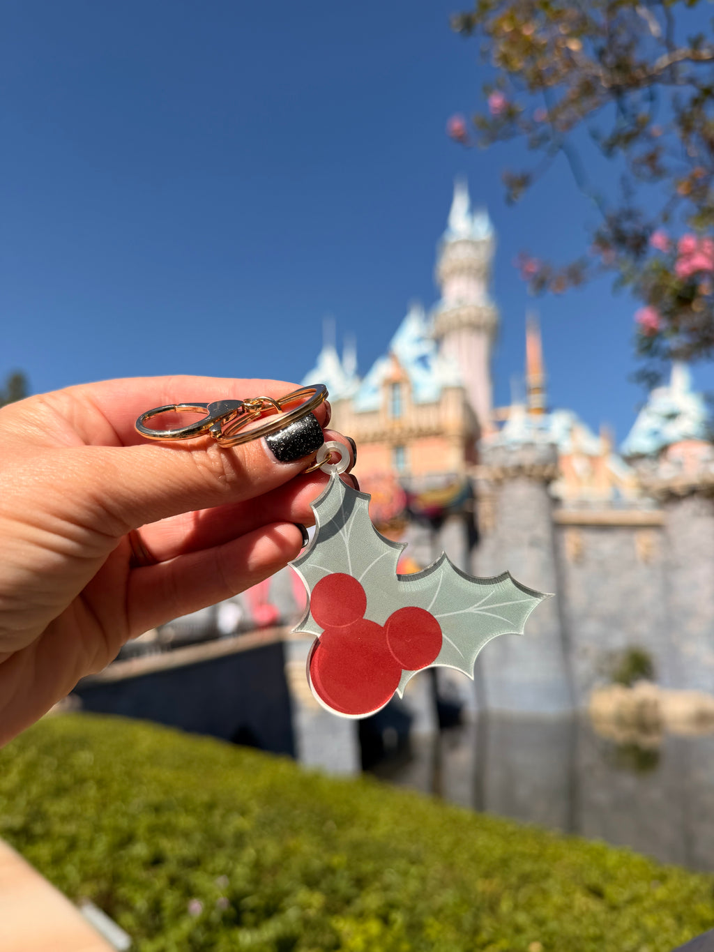 Holly Jolly Mouse Bag Tag