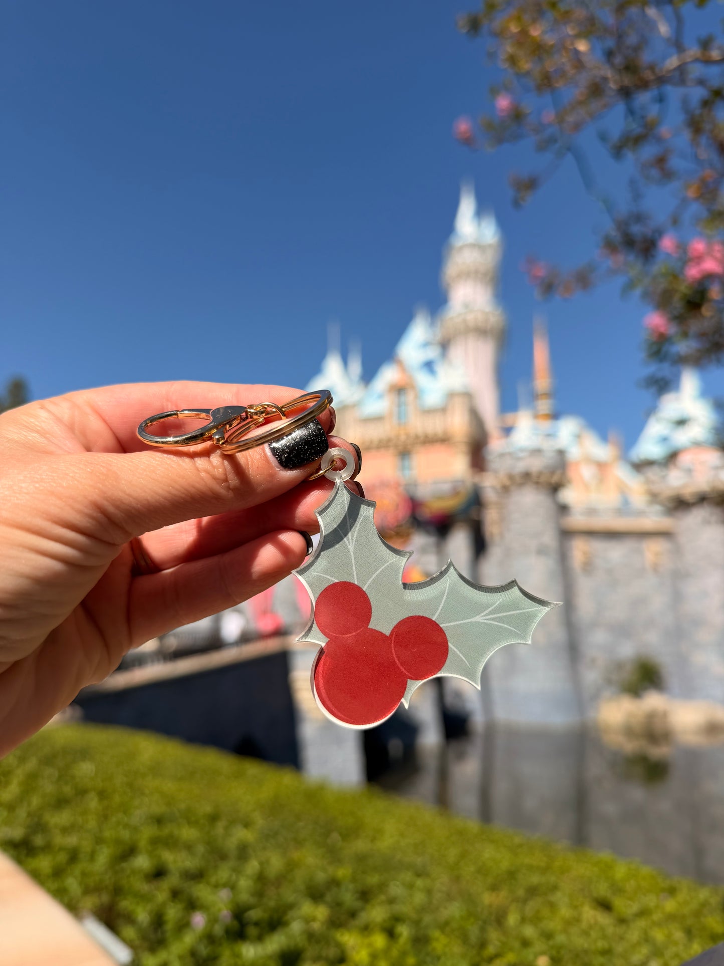 Holly Jolly Mouse Bag Tag