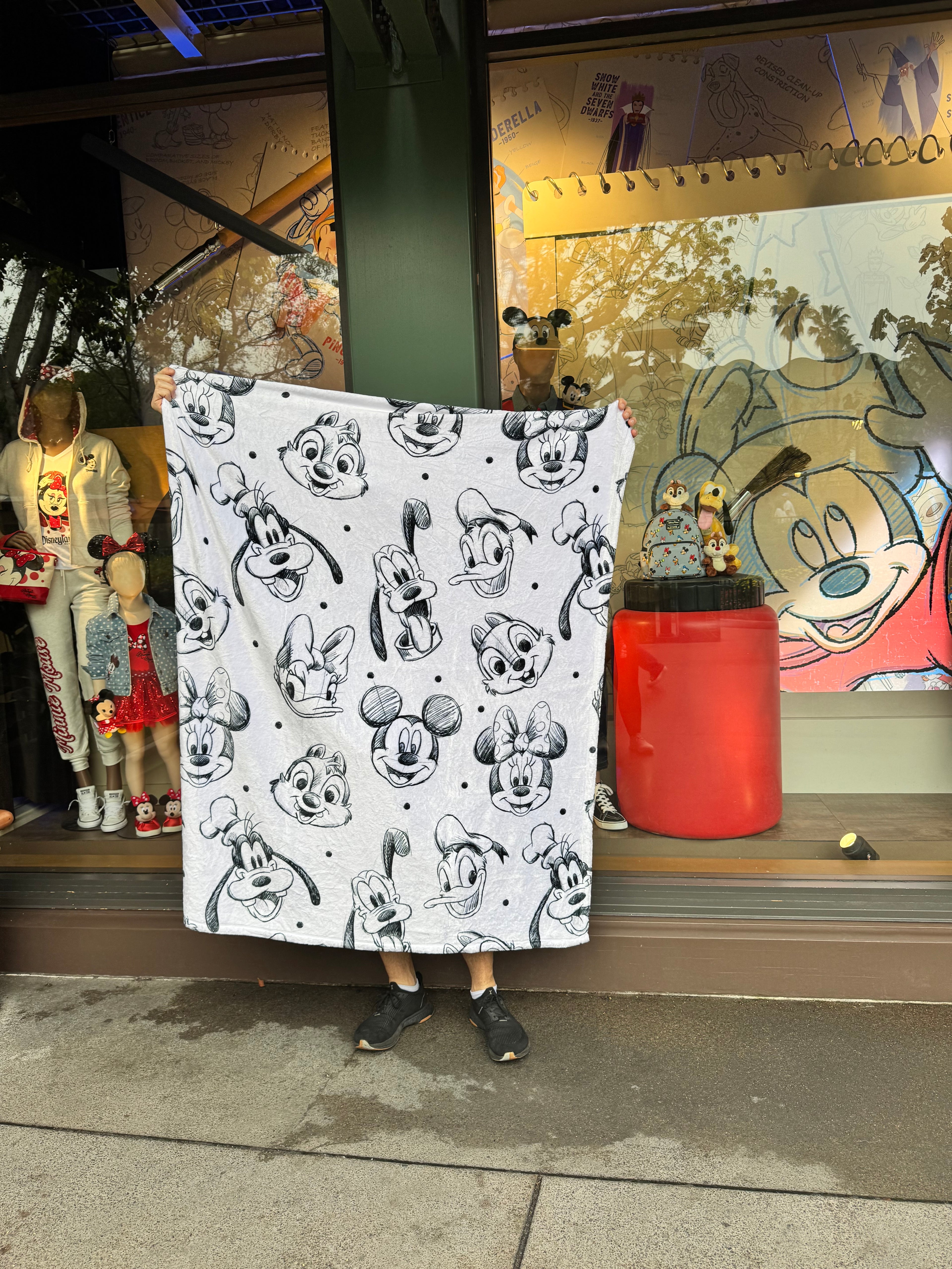 Sketch Mouse and Friends Blanket