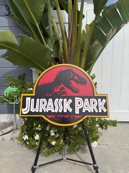 Personalized Jurassic Park Sign