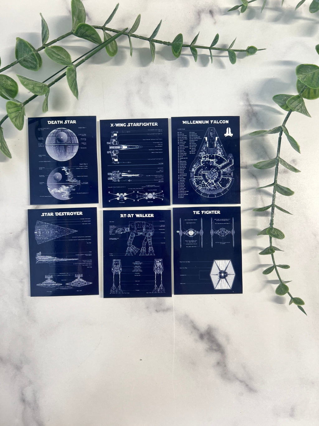 Galaxy Blueprint Magnets