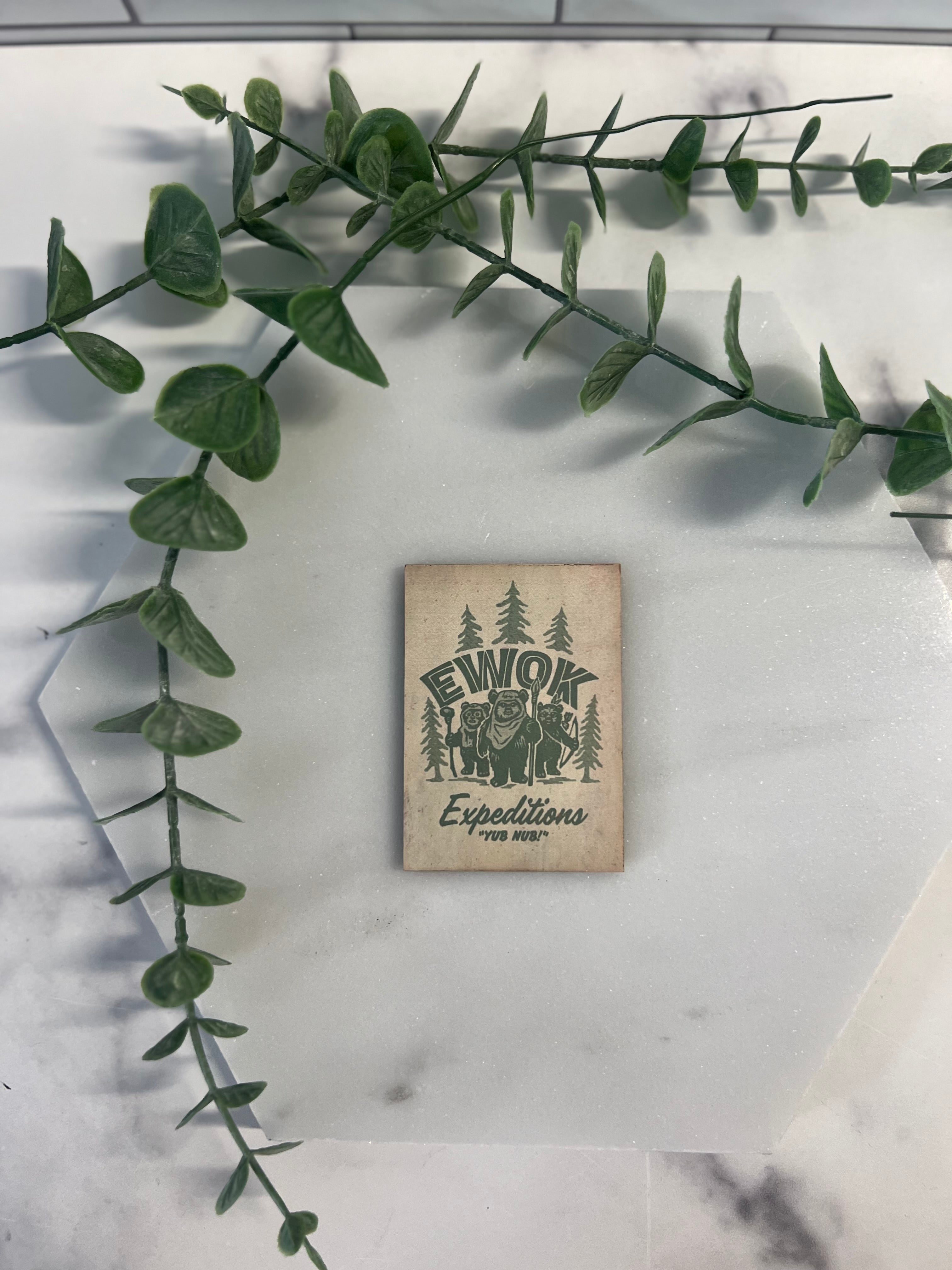 Galaxy Vintage Wood Magnets