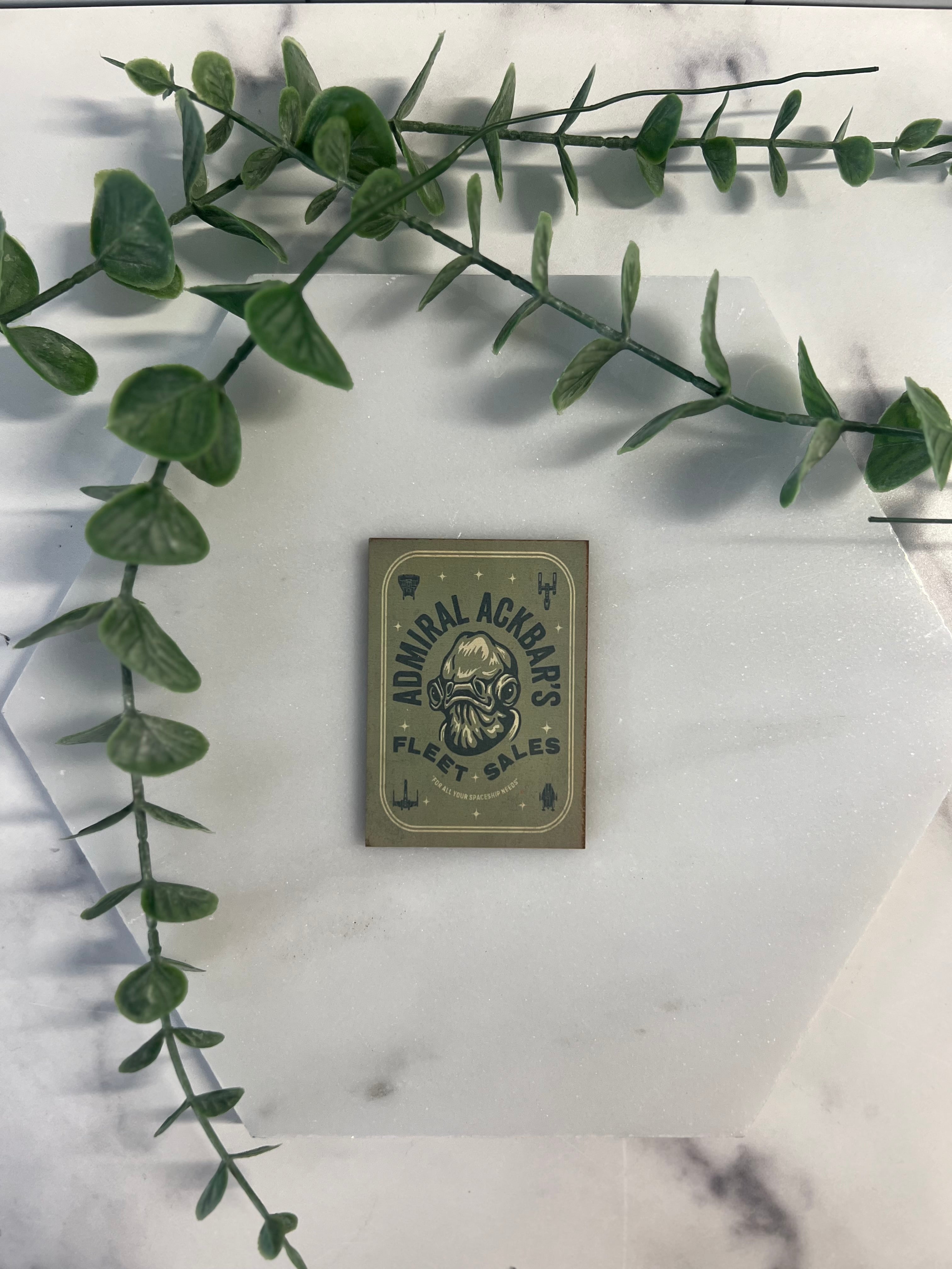 Galaxy Vintage Wood Magnets