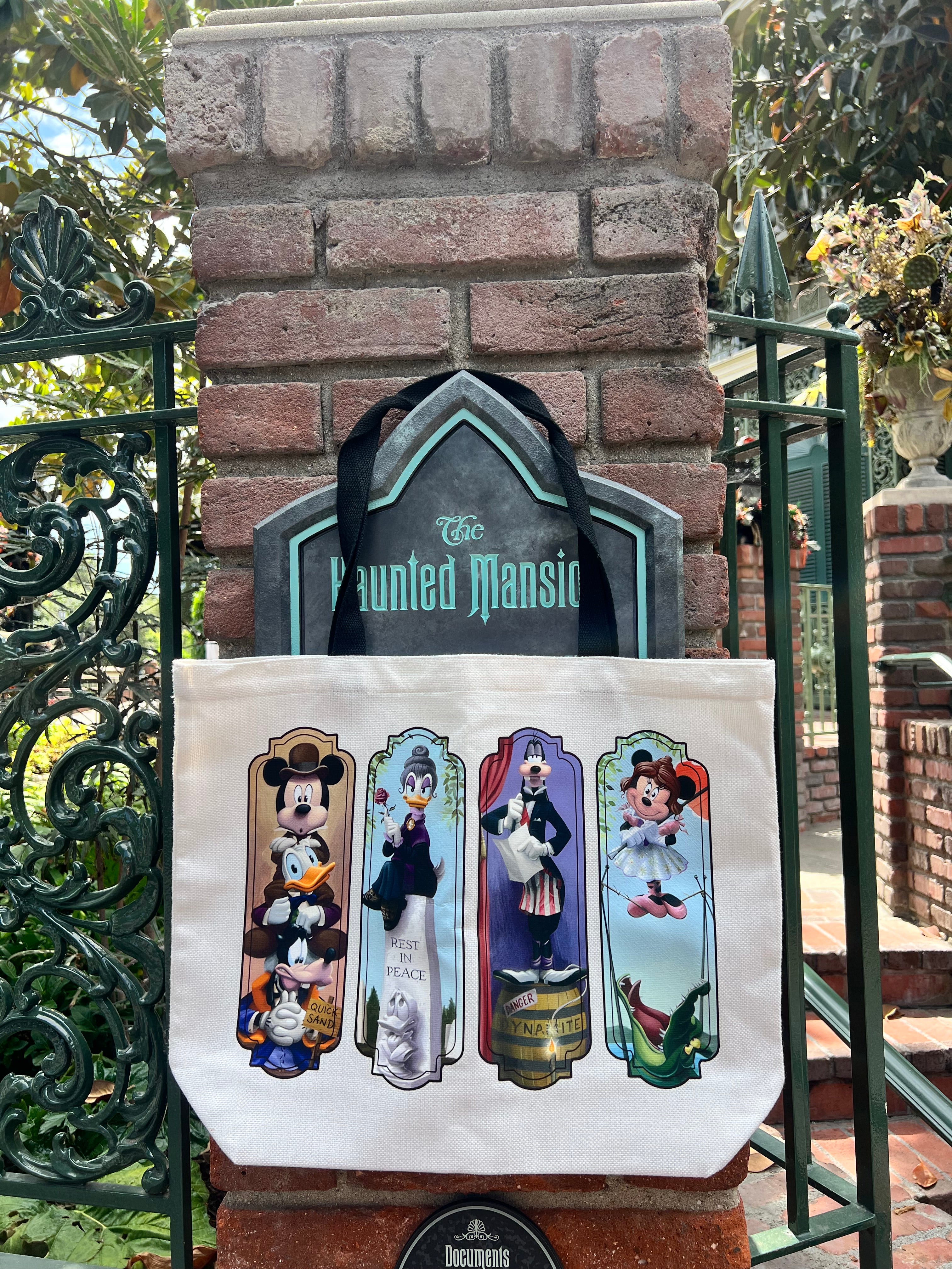 Haunted Stretch Tote Bags