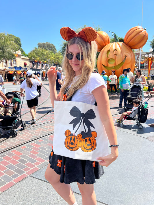 Pumpkin Cherries Tote Bag