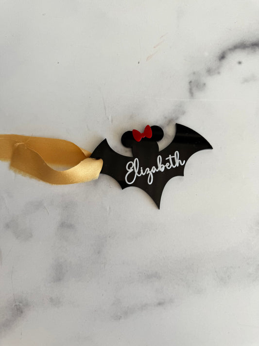 Personalized Mouse Batty Tag