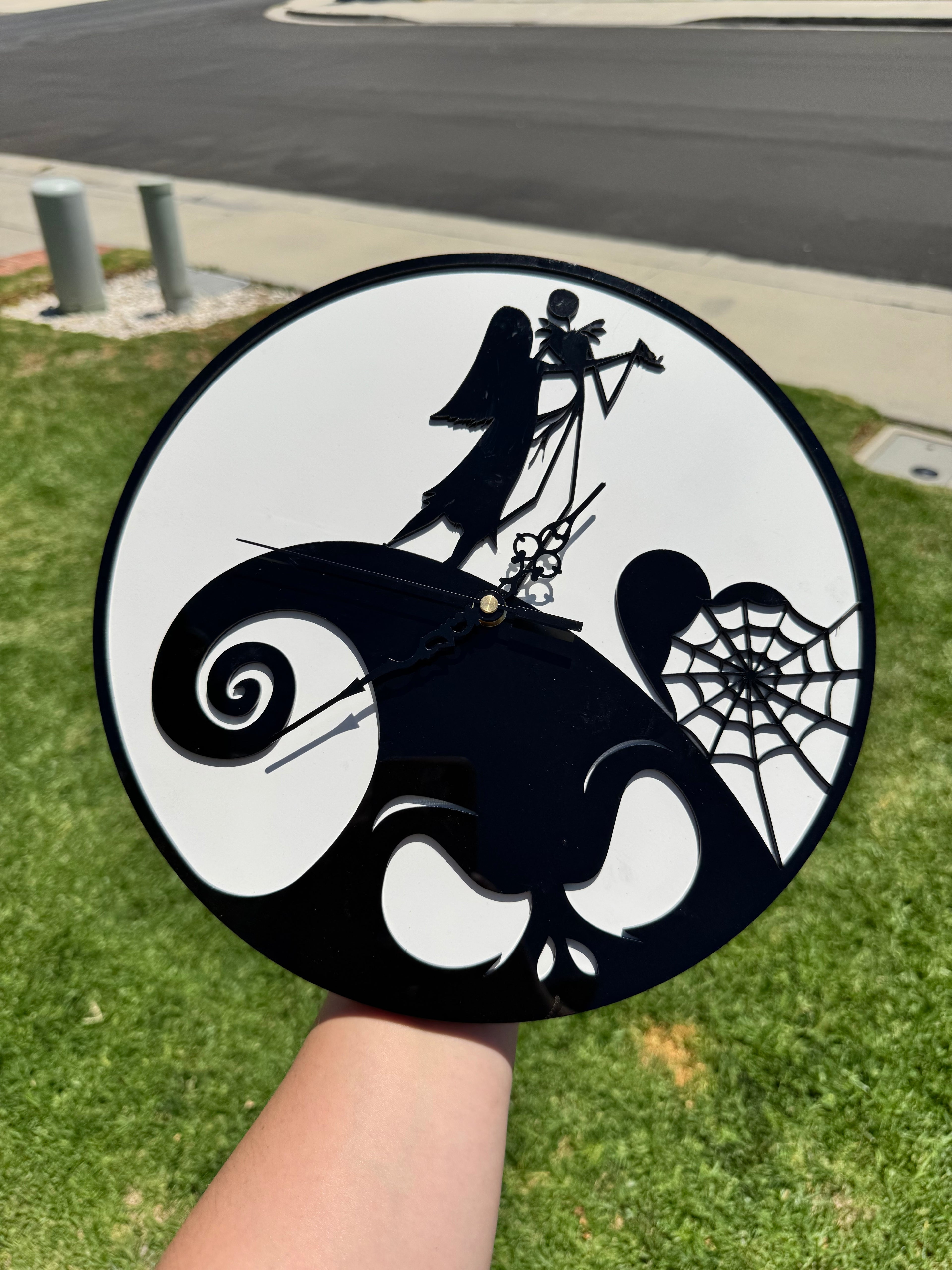 Jack and Sally Nightmare Wall Clock