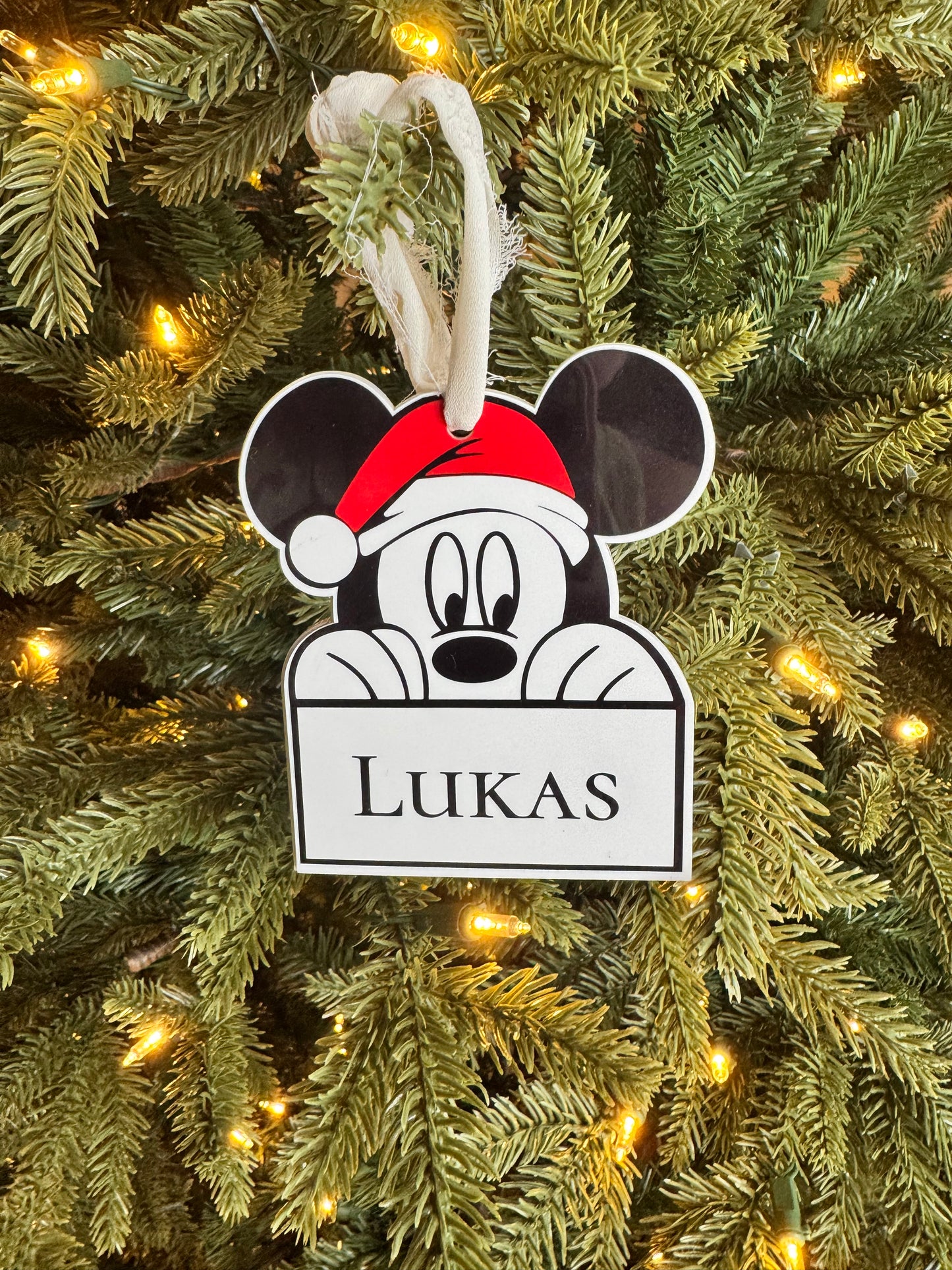 Personalized Mouse Character Ornaments