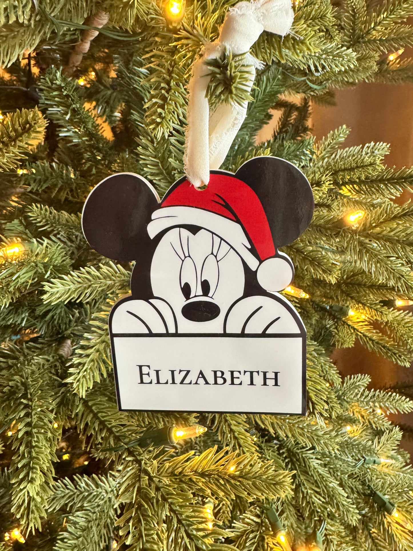 Personalized Mouse Character Ornaments