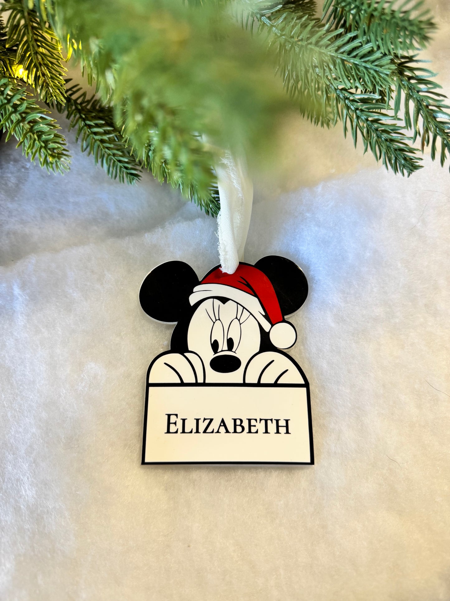 Personalized Mouse Character Ornaments
