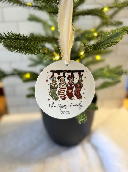 🎄 Personalized Family Christmas Ornaments