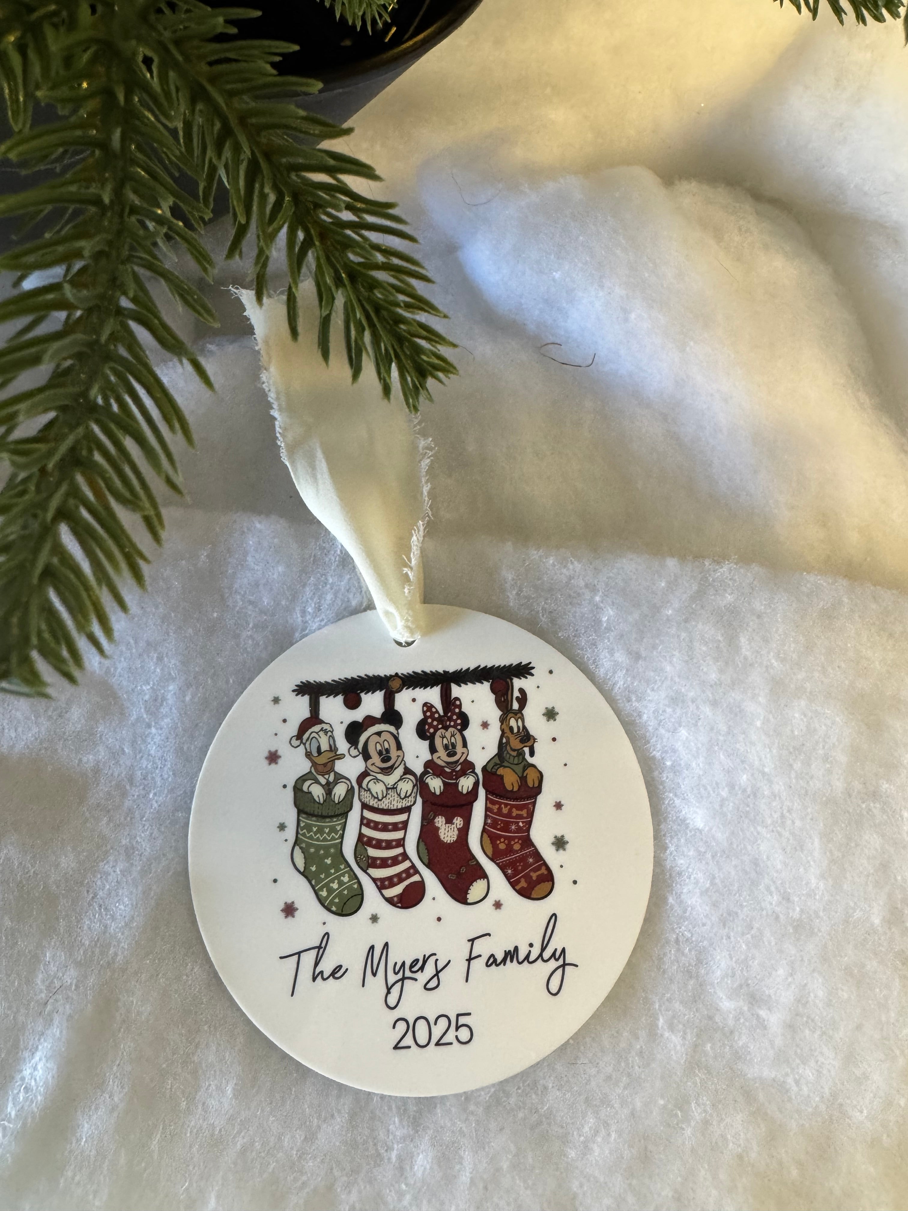 🎄 Personalized Family Christmas Ornaments