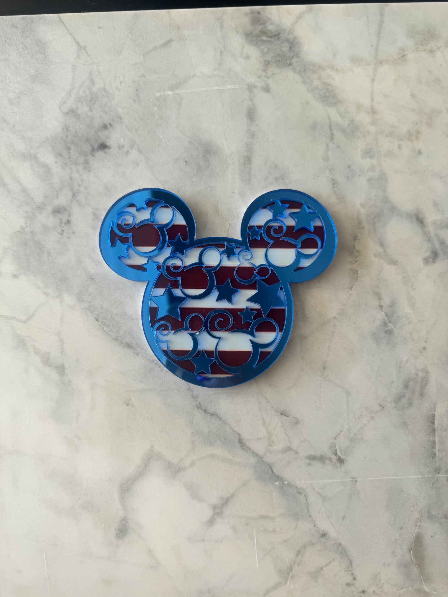 Patriotic Mouse Head