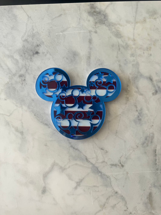 Patriotic Mouse Head