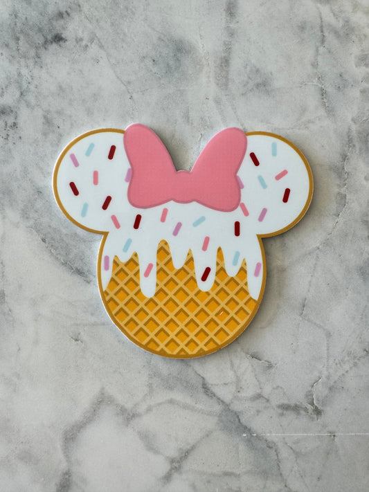 Ice Cream Sundae Mouse Head